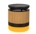 Wireless Charger Bamboo Speakers with Light